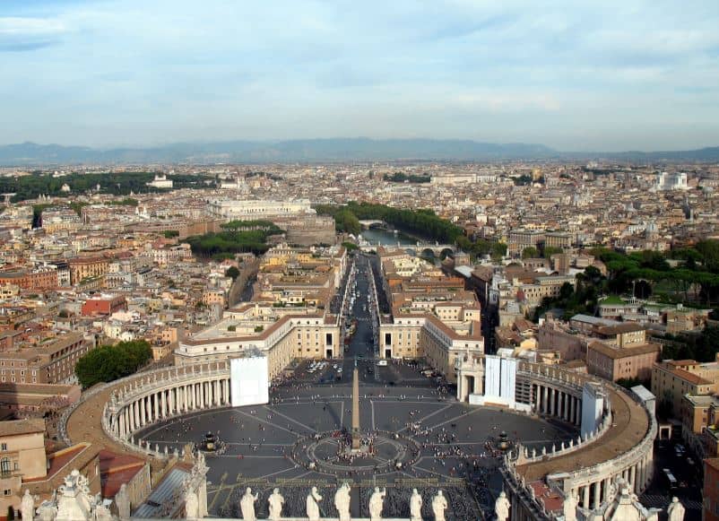 Sint Pieter uitzicht onbekende plekken Rome