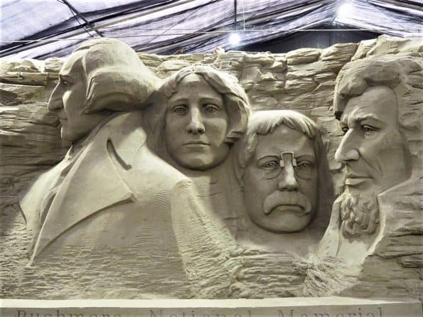 Mount Rushmore Zandsculptuur